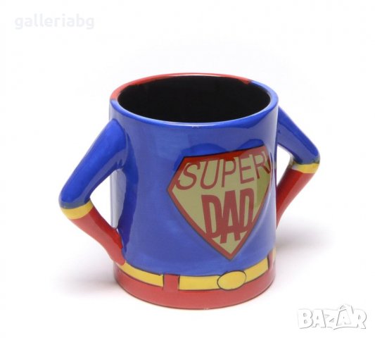 Чаша - Super Dad (Superman, Супермен), снимка 2 - Арт сувенири - 38968339