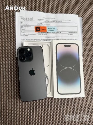 КАТО НОВ! 256Gb *ЛИЗИНГ*/ iPhone 14 Pro Space Black