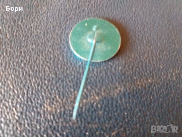 Значка ЧССР/SSM 30г комсомол Чехословакия синя, снимка 4 - Други ценни предмети - 28470260