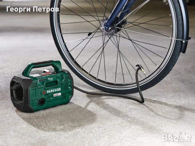 Нов 10 bar акумулаторен комресор 2в1 Parkside 20v въздушна помпа, снимка 3 - Други инструменти - 44104906