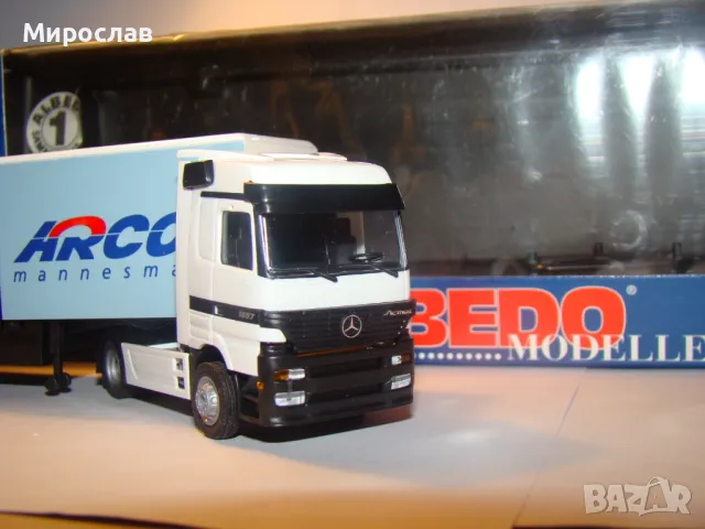 ALBEDO H0 1/87 MERCEDES BENZ ACTROS TIR ТИР КАМИОН МОДЕЛ, снимка 4 - Колекции - 48408644