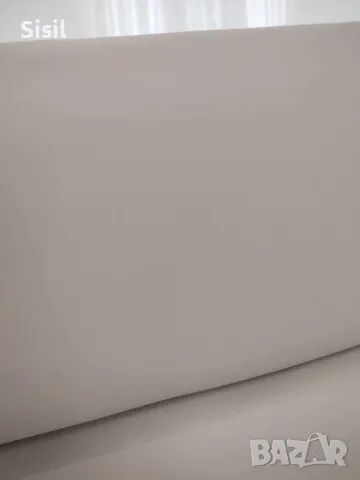 Гръб за спалня бял гланц и кожа , снимка 2 - Спални и легла - 49607085
