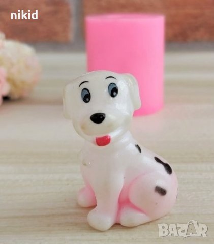 3D куче на петна Далматинец силиконов молд форма калъп декор торта гипс сапун фондан шоколад свещ