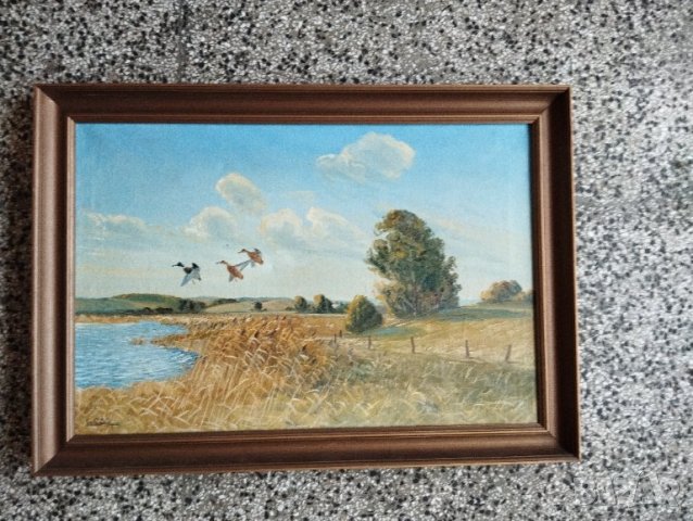 Стара картина - пейзаж, снимка 2 - Картини - 44100966