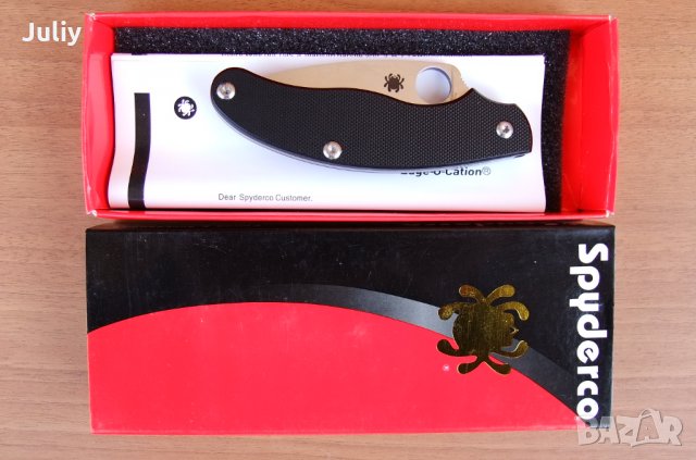 Сгъваем нож Spyderco Jot Singh Khalsa / Сгъваем нож Spyderco C94, снимка 3 - Ножове - 22641154