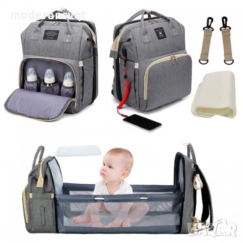 Многофункционална чанта за майки, раница за принадлежности