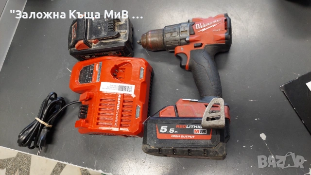 Флекс Milwaukee M18 FPD2 Винтоверт Milwaukee M18 FPD2 Комплект + 2 Батерии + 2 Зарядни Станции, снимка 5 - Други инструменти - 53161197