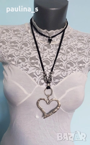 Шест различни броя / Колие тип гердан или чокър, ръчна изработка , снимка 18 - Колиета, медальони, синджири - 53041502