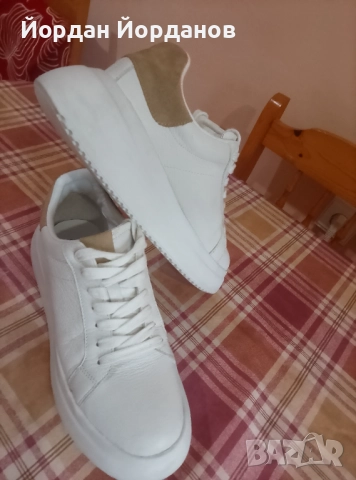 Дамски кожени спортни обувки ZARA, снимка 7 - Маратонки - 52626210