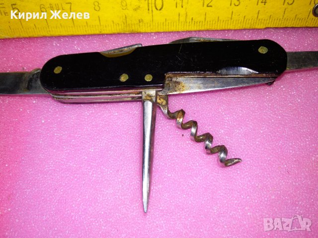 INOX Старо НЕМСКО БОЦМАНСКО МНОГОФУНКЦИОНАЛНО ДЖОБНО НОЖЧЕ Рядък КОЛЕКЦИОНЕРСКИ МОДЕЛ в КАЛЪФ 43163, снимка 2 - Други ценни предмети - 44010249
