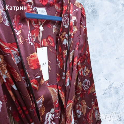 Кимоно VILA CLOTHES, M, Флорални мотиви, снимка 11 - Пижами - 44879382