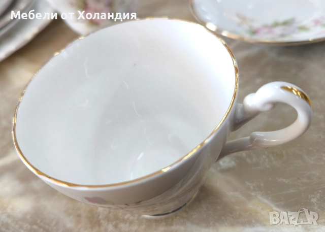 Сервиз за кафе/чай от костен порцелан Royal Stuart, снимка 9 - Сервизи - 52813819