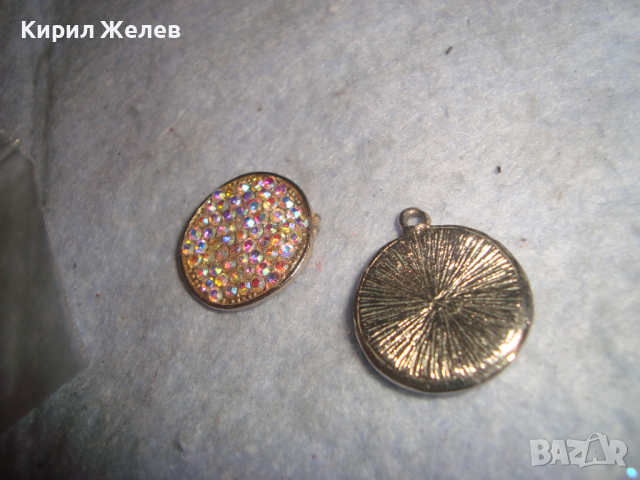 ПОСРЕБРЕНИ АРТ ВИСУЛКИ с ФАСЕТИРАН ЦВЕТЕН КРИСТАЛ - ОБЕЦИ УКРАШЕНИЯ 8646, снимка 5 - Други - 36439192