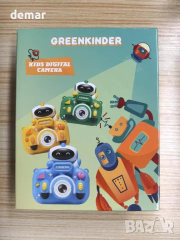 Детска камера GREENKINDER, 2,0 инча, 1080P HD с 32GB карта, за деца на възраст 3-12 години, синя, снимка 8 - Образователни игри - 47295809