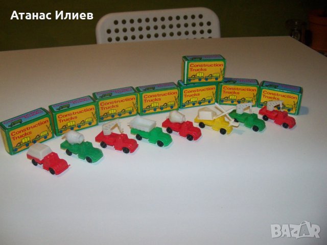 Осем камиончета играчки от Хонг Конг 1960г., снимка 6 - Други ценни предмети - 38110924