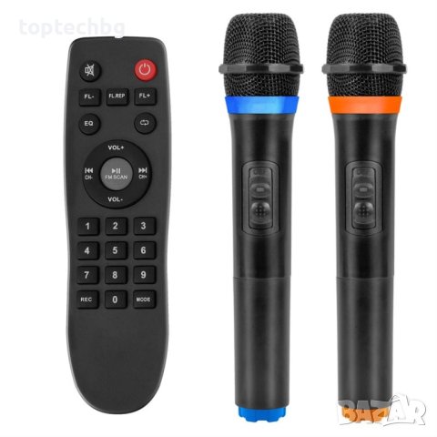 Караоке Тонколона 18 инча ЕК 1819 1600W с два безжични микрофона, снимка 3 - Тонколони - 43483003