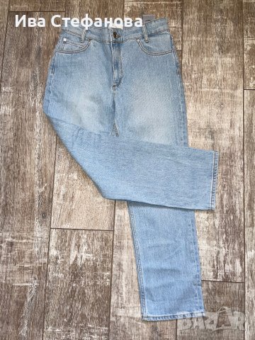 Нови дънкови дамски панталони широка кройка висока талия  дамски дънки класически модел, снимка 2 - Дънки - 43058011