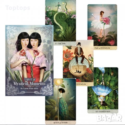 Таро&оракул карти:Tarot of Mystical Moments&Oracle of Mystical Moments, снимка 9 - Карти за игра - 34704763