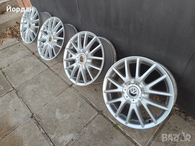 ОРИГИНАЛНИ алуминиеви джанти 17' 5x112 57,1 ФОЛКСВАГЕН GOLF 5 GT / VOLKSWAGEN TOURAN JETTA CADDY, снимка 6 - Гуми и джанти - 52817523