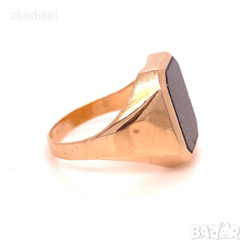 Златен мъжки пръстен 5,84гр. размер:63 14кр. проба:585 модел:26610-1, снимка 3 - Пръстени - 52636086