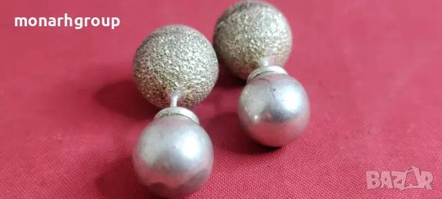 Сребърни обеци , снимка 3 - Обеци - 48045487