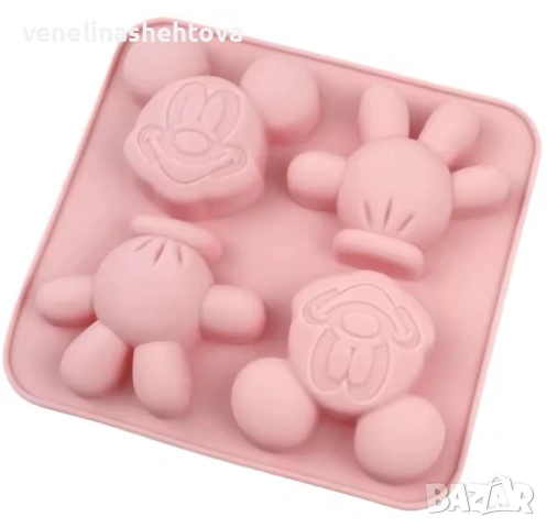 Мики Маус глава ръка силиконов молд форма сапун гипс лед шоколад фондан за декорация на торта , снимка 3 - Форми - 53363382