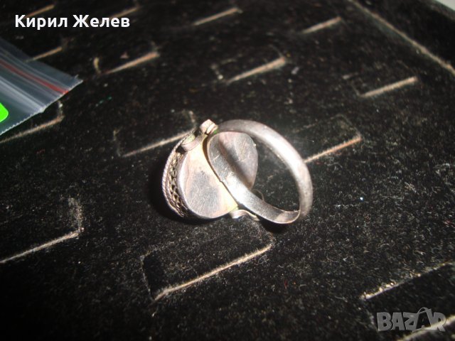 СРЕБЪРЕН ФИЛИГРАНЕН ПРЪСТЕН СТАРИННА АЖУРНА РЪЧНА ИЗРАБОТКА СРЕБРО с ГРАНУЛАЦИЯ БИЖУ УНИКАТ 22724, снимка 17 - Антикварни и старинни предмети - 33133389