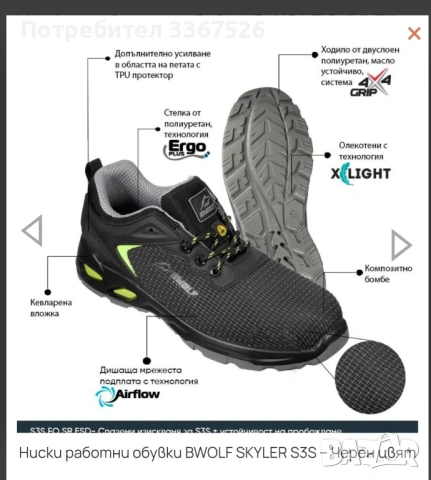 Мъжки работни обувки B-wolf, снимка 5 - Други - 53217243