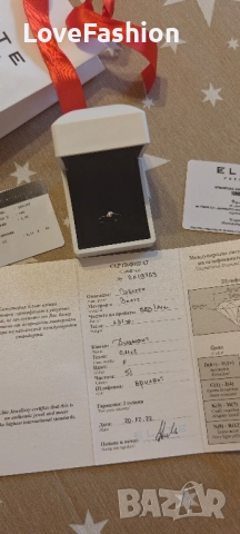 Елегантен златен пръстен с диамант – перфектен подарък, снимка 4 - Пръстени - 52432148