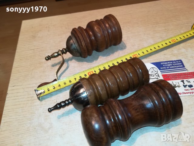 3бр дървени прибори-сол/пипер от германия 2810211706, снимка 8 - Антикварни и старинни предмети - 34613803