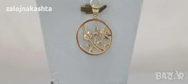 Нова Златна висулка-1,07гр/14кр, снимка 3 - Колиета, медальони, синджири - 47889451