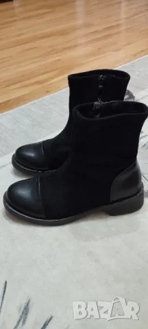 Боти от кожа и велур 