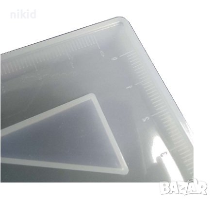 Линия триъгълник триъгълна силиконов молд форма фондан смола декор, снимка 3 - Форми - 39689539