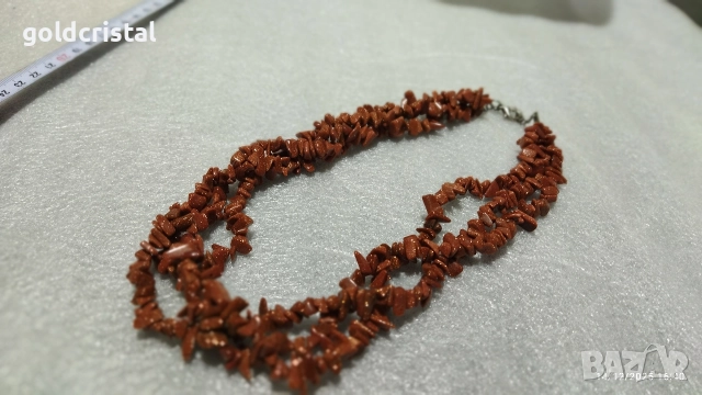 Стар накит гердан пясъчен авантюрин