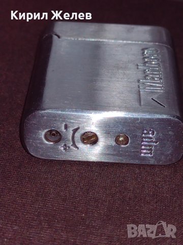 Модерна запалка MARLBORO метална с реотан работи перфектно състояние 27953, снимка 5 - Запалки - 43638751