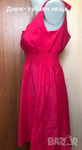 Лятна памучна розова рокля👗М,L👗арт.4427, снимка 3 - Рокли - 37836379