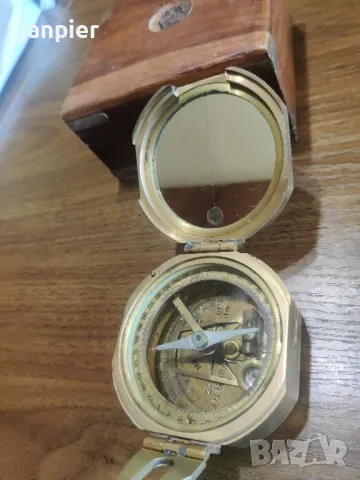 Старинен компас Natural Sine Berlin , снимка 3 - Антикварни и старинни предмети - 50177458