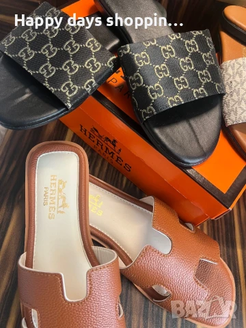 Hermes Дамски чехли , снимка 7 - Чехли - 50823521