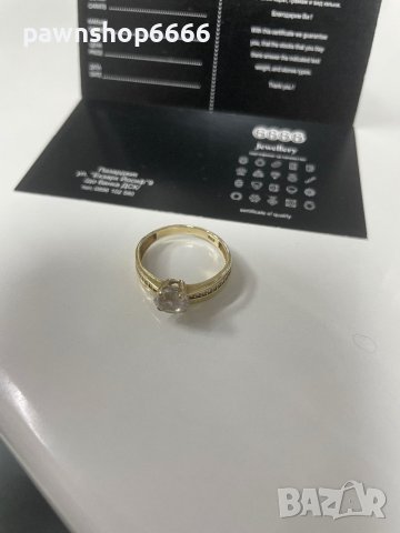 Златен пръстен 14 карата , снимка 6 - Пръстени - 43293920