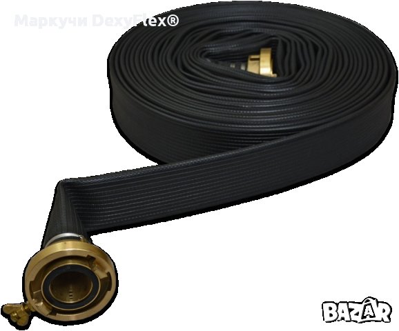 Усилен ГУМИРАН плосък Lay Flat маркуч за тежък режим на работа - AGRO SH, Работно налягане - 17 bar, снимка 5 - Селскостопанска техника - 33286371