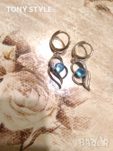 Нови Сребърни Дамски Обеци , снимка 5 - Обеци - 51661117