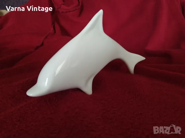 Порцеланова статуетка Делфин. ANCAP Италия. марк., снимка 2 - Колекции - 48812281
