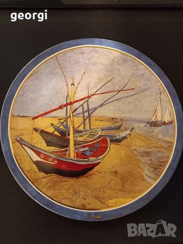 Немска декоративна порцеланова чиния Goebel Vincent 