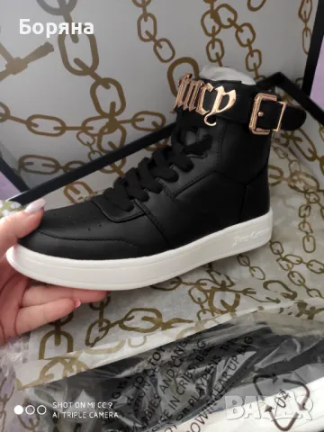 НАМАЛЕНИ - Juicy Couture - Нови високи кецове от естествена кожа, снимка 8 - Кецове - 40312508