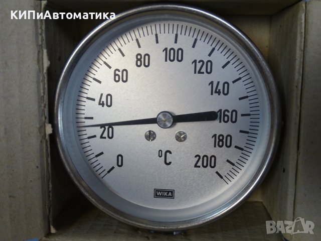 биметален термометър Wika thermometer ф100mm, 0/+200°C, L-650mm, снимка 2 - Резервни части за машини - 37083728