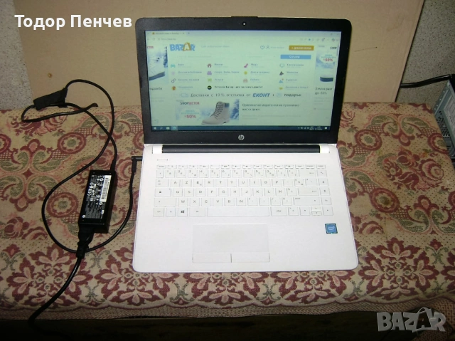 HP 14 инча - Dual Core, 4 GB RAM, 32 GB EMMC, 5 часа батерия, снимка 6 - Лаптопи за дома - 53128163