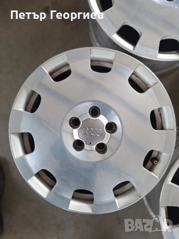  ОРИГИНАЛНИ АЛУМИНИЕВИ ДЖАНТИ  АУДИ  -5x112x57-17цола, снимка 4 - Гуми и джанти - 52972309
