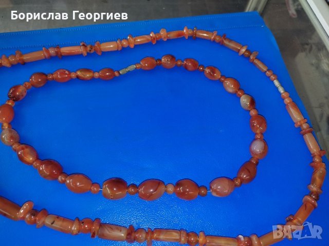 Гердан от ахат, снимка 3 - Колиета, медальони, синджири - 37806011