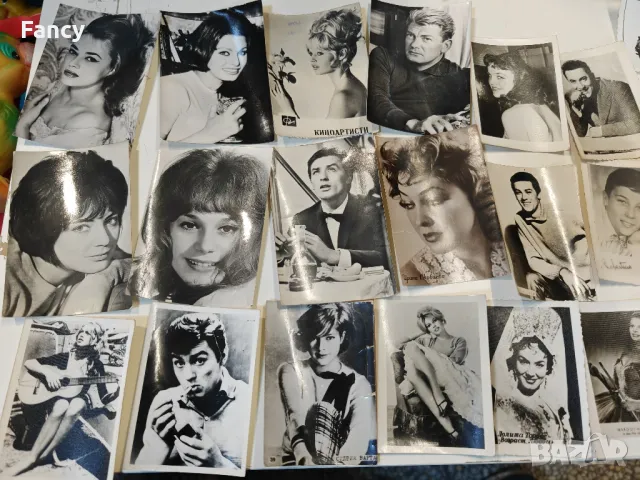 Стари картички, снимки световни артисти, снимка 3 - Колекции - 47720526