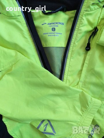 Brooks Womens M Neon Yellow Shelter - страхотно ръннинг горнище, снимка 3 - Спортни екипи - 28924918